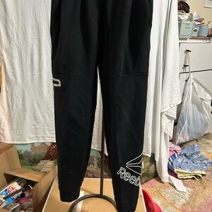 Reebok Kids Black Joggers with Logo